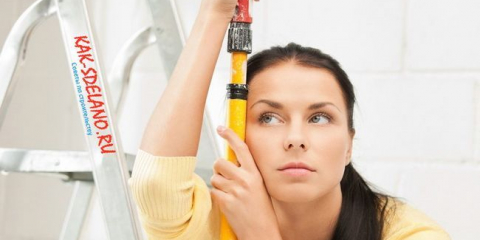 Malování stropu bez rozvodů: jak to udělat? Detailní popis práce